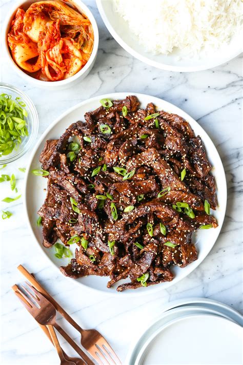 Slice veggies into small pieces and mix with beef. Korean bbq style beef bulgogi recipe > arpentgestalt.com