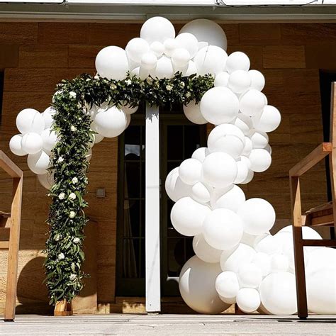 Buy Duile White Balloons White Balloon Garland Arch Kit Wedding