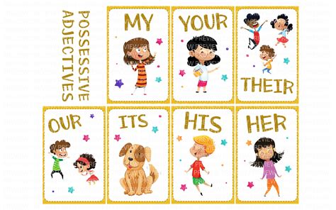 Flashcards Subject Pronouns Object Pronouns Possessive Etsy Uk