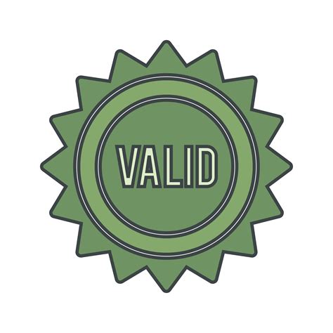 Vector Valid Stamp Icon 351672 Vector Art At Vecteezy