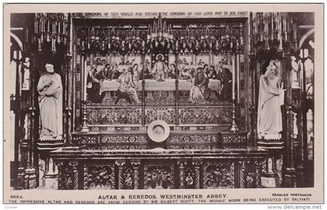 Rp Altar And Reredos Westminster Abbey London England Uk 1920 1940s