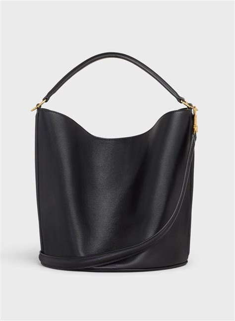 CELINE Bucket 16 Bag In Smooth Calfskin Black Gem