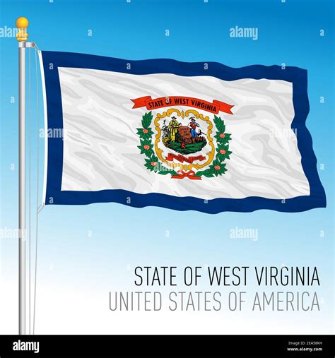 Bandera Federal Del Estado De Virginia Occidental Estados Unidos Ilustraci N Vectorial Imagen