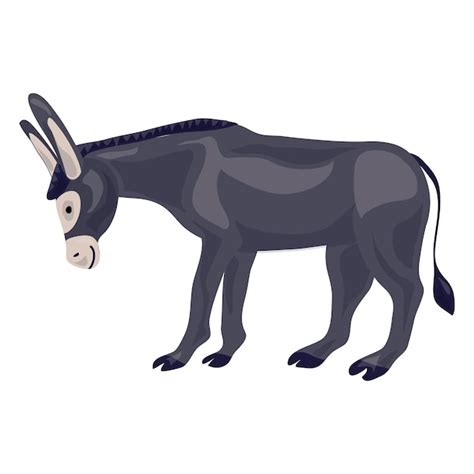 Premium Vector Donkey Icon Cartoon Of Donkey Vector Icon For Web