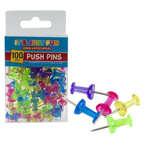 Wholesale 100pc Color Push Pin Trnasparentcolrful