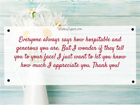 20 Best Thank You For Your Hospitality Messages Wishes Expert