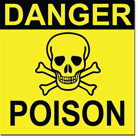Danger Poison Symbol By Technokrat Redbubble