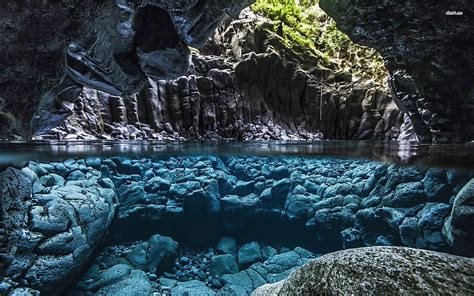 Underwater Cave 17698 Underwater Cave Beach Hd Wallpaper Pxfuel