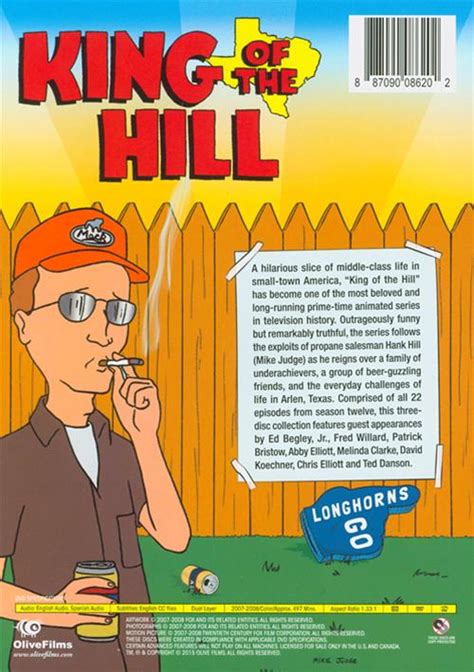 Dvd 4.3 out of 5 stars 21 ratings King Of The Hill: The Complete Twelfth Season (DVD 2007 ...