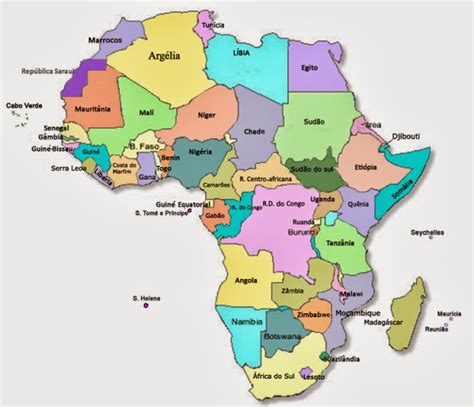Mapa De Las Regiones De Africa