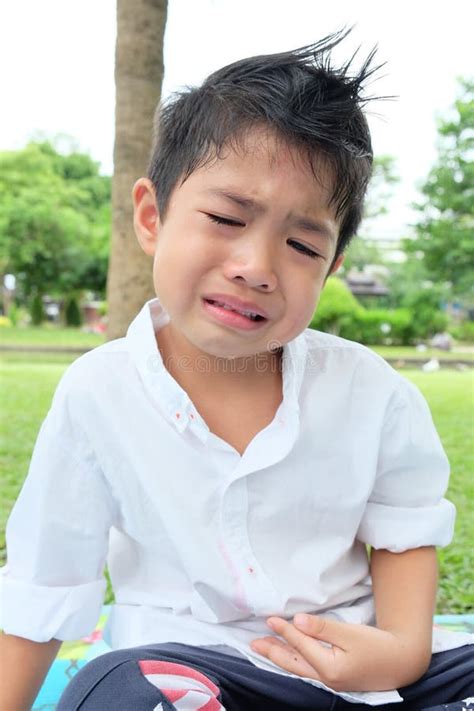 Boy Crying Stock Image Image Of Park Dissatisfied Fury 74033171