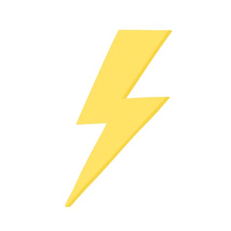 Lightning Bolt Icon In Flat Style Vector Illustration For Web Design