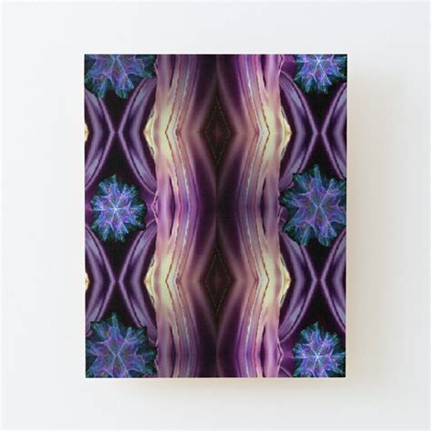 Just A Hint Of Purplecolorful Abstraction Wood Mounted Print By Adri