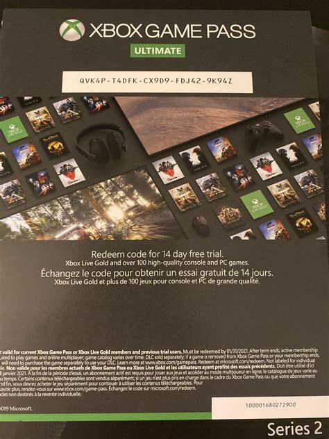 Xbox Game Pass Ultimate 14 Day Trial Code Xbox