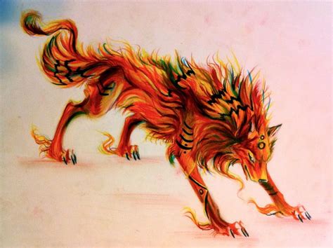 Firewolf Fire Wolf By Lucky978 On Deviantart Fantasy Creature Art