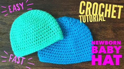 Newborn Hdc Hat Free Easy Crochet Pattern For Beginners