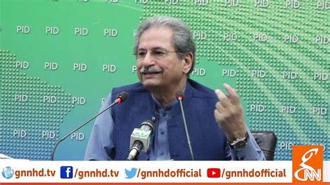 Federal minister of education shafqat mehmood said on thursday that there will be no examinations for the grade 9 and 11th students. Shafqat Mahmood Press Conference Today | GNN | 09 July ...