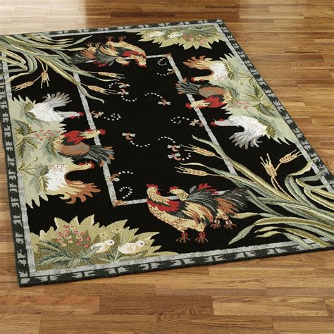 You can choose a graphic design to inject personality into your kitchen, or opt for an indoor/outdoor style that's all about durability. Unique Rooster Kitchen Rugs - HomesFeed