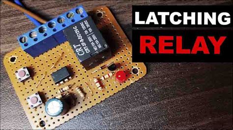 How To Make Latching Relay Set Reset Relay Tronicspro