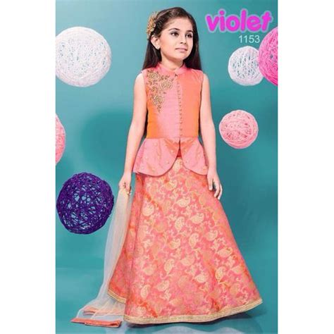Georgette Party Wear Baby Girl Stylish Lehenga Choli At Rs 2000piece