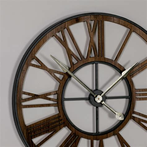Large Rustic Skeleton Wall Clock Windsor Browne