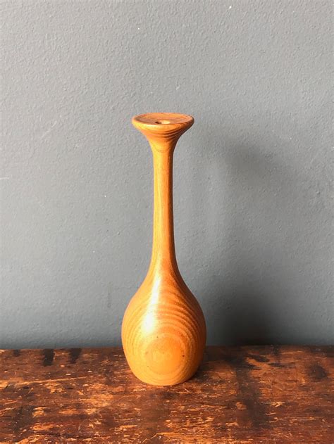 Small Wooden Bud Vase Ash Wooden Decorative Wood Ornament Vase Etsy Uk