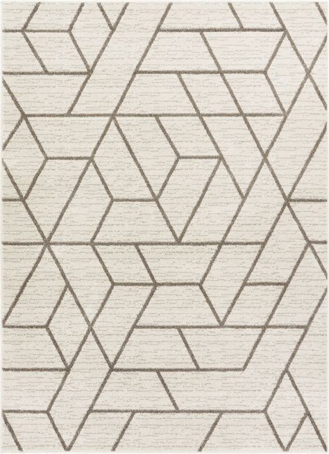 Tume Ivory Modern Tiled Geometric Rug Geometric Rug Modern Tiles
