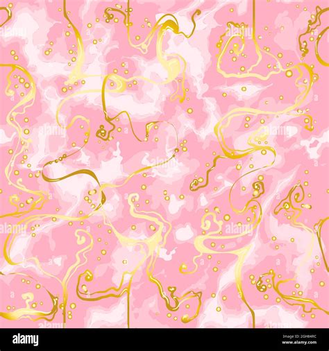 Gold Marble Seamless Pattern Stock Vector Image And Art Alamy