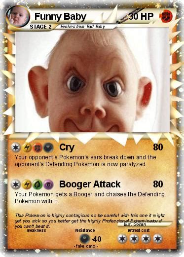 Pokémon Funny Baby 4 4 Cry My Pokemon Card