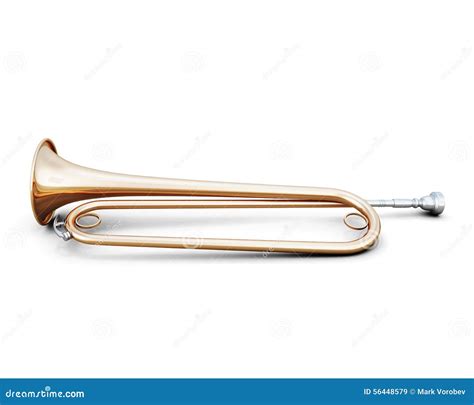 Bugle Isolated On White Stock Illustration Illustration Of Ancient