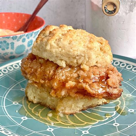 Buttermilk Fried Chicken Biscuits With Honey And Hot Sauce Artofit