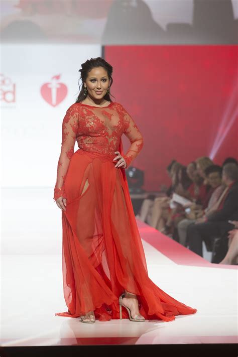 Adrienne Bailon Walks Runway For Red Dress 2018 Collection Fashion Show