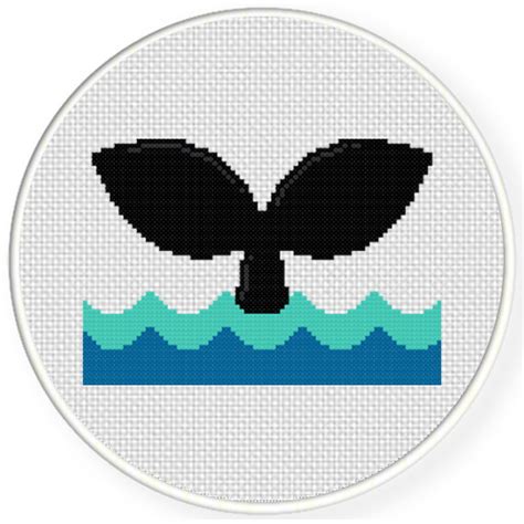 Wholesale distributor for counted cross stitch patterns, cross stitch supplies, and needlework supplies. Whale Tail Cross Stitch Pattern - Daily Cross Stitch