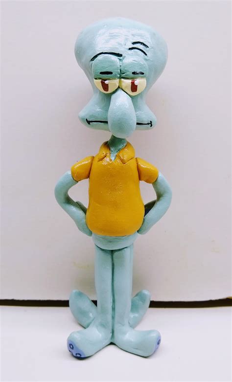 I Made This Squidward Out Of Polymer Clay A While Back And Figured I D Share Him Here Spongebob