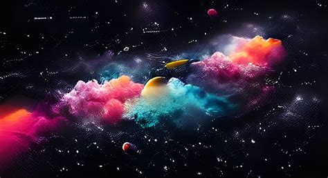 Tour Of Space Behance Hd Colourful Ai Generated Artwork Nightcafe
