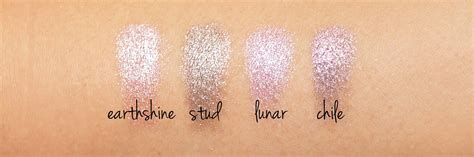 Nars Eyeshadows Earthshine Stud Lunar Chile Swatches The Beauty Look Book