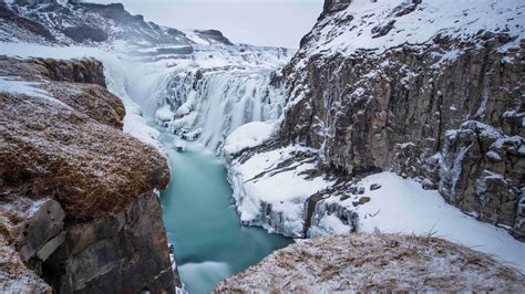 Download Wallpaper Gullfoss Waterfall In Iceland 3840x2160