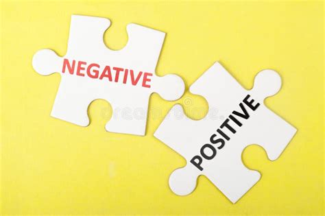 Negative Versus Positive Photo Stock Image Du Symbole 43938478