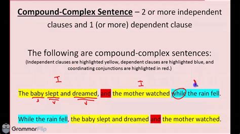 Complex sentence is a sentence that contains multiple independent clause compound sentence: Compound-Complex Sentences - Grammar Lesson Trailer - YouTube