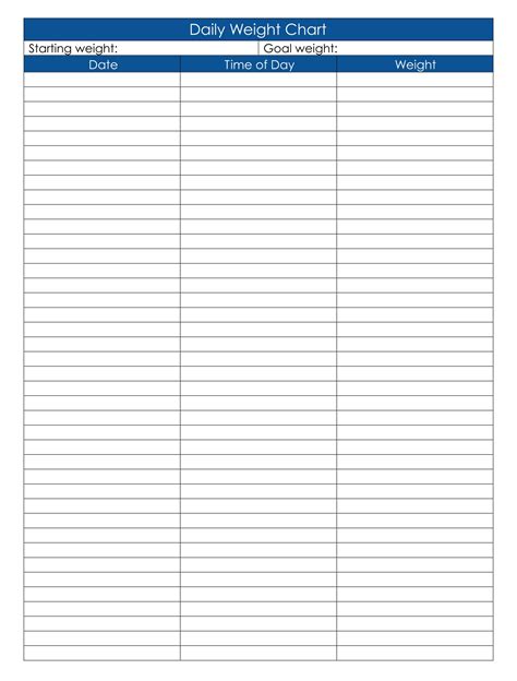 Free Printable Weight Loss Tracker Template Printable Templates