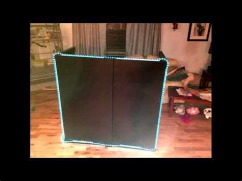 On this website, the author shows you how to create a solid table wrap out of simple pvc pipe that you can then stretch a fabric or vinyl banner over for around $200. DIY DJ Booth - YouTube