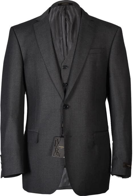 Vitarelli Medium Gray 3 piece Suit | Slim fit suit men, Slim fit suit png image