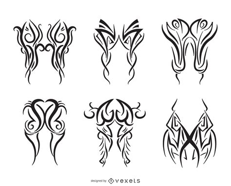 Pinstripe Line Art Collection Vector Download
