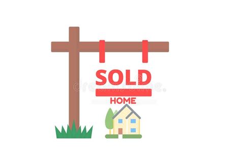 New Home Sold Sign Stock Illustration Illustration Of Financing