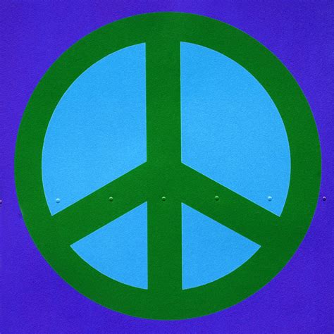 Blue Peace Symbol Photograph By Art Block Collections