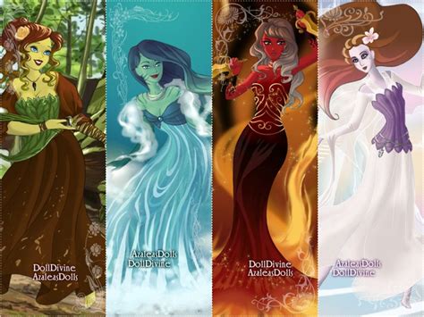 Four Disney Princesses With Different Hair Colors And Hairstyles All