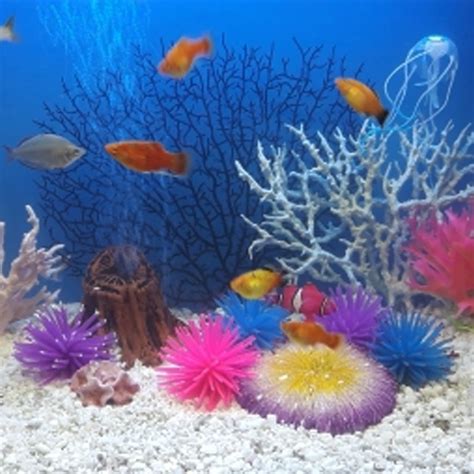 Aquarium Silicone Simulation Artificial Fish Tank Fake Coral Plant