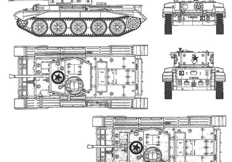 Cromwell Mkiv British Cruiser Tank Mkviii A27m Drawings Dimensions