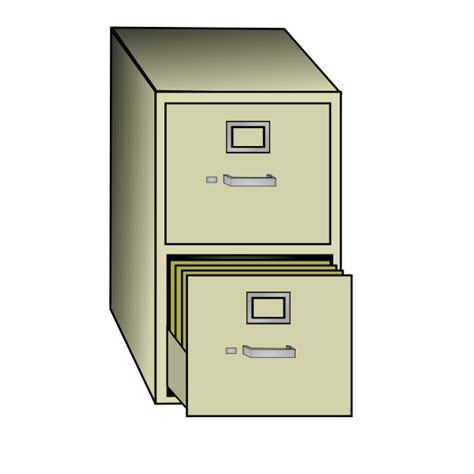 File Cabinet Vector Clip Art Free Svg