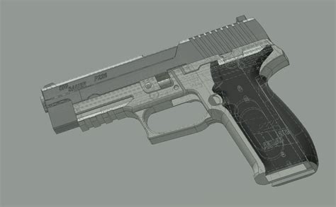 I Am Currently Developing Sig P226 Rubber Band Gun With Shell Ejection